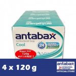 Antabax Anti-Bacterial Body Soap - Cool 4 x 120g