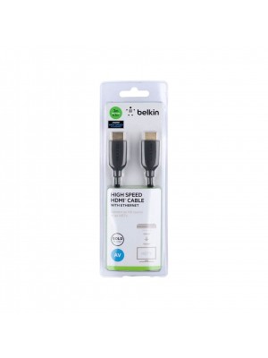 Belkin Cable, HDMI, M/M, 2M, High Speed W/Ethernet, Black, Gold