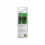 Belkin Cable, HDMI, M/M, 2M, High Speed W/Ethernet, Black, NCKL