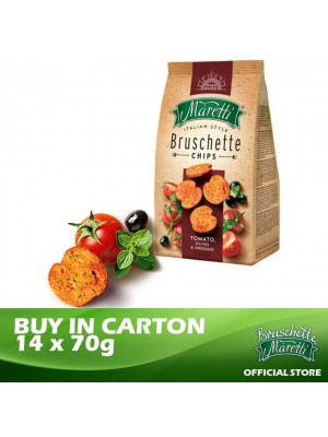 Bruschette Maretti Tomato, Olives & Oregano Flavour Baked Bread Snack 14 x 70g