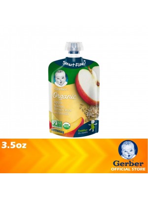 Gerber Organic 2nd Food Apple Mango Brown Rice with Vanilla 3.5oz
