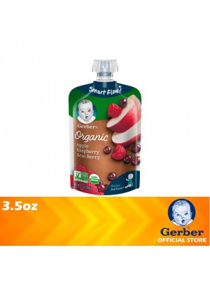 Gerber Organic 2nd Food Apple Raspberry Acai Berry 3.5oz