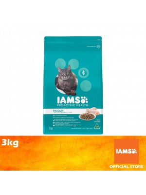 IAMS Cat Dry Food Adult Indoor Weight & Hairball Care Chicken 3kg