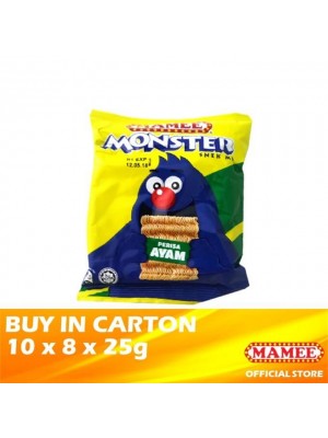 Mamee Monster Noodle Snacks Chicken 10 x 8 x 25g